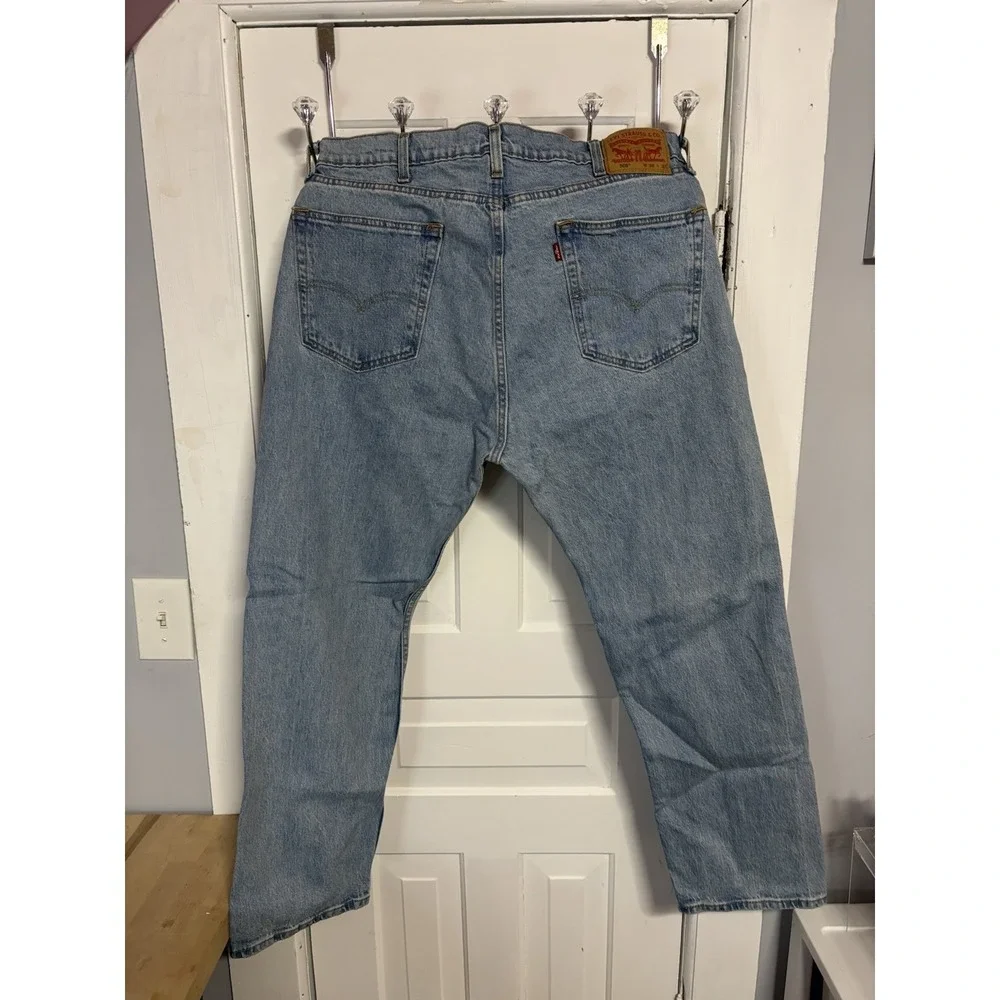 Men's Levi's Light Blue Denim 38x30 Straight Regular Fit 500 Series